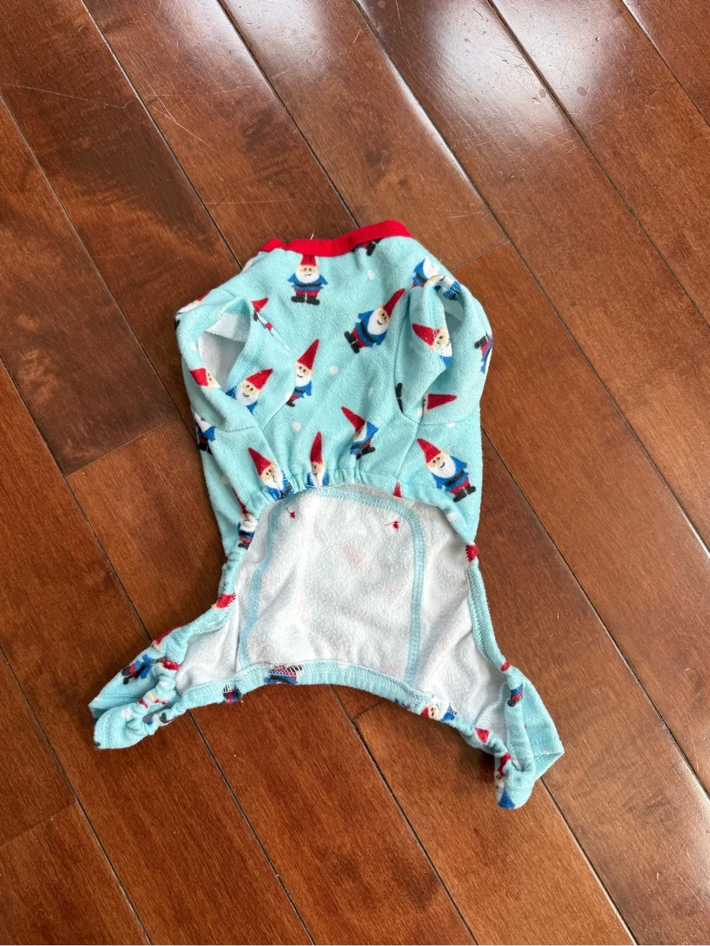 Pup Crew Dog Gnome Fleece Pajamas, size Small